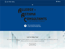 Tablet Screenshot of orlandoallergy.com